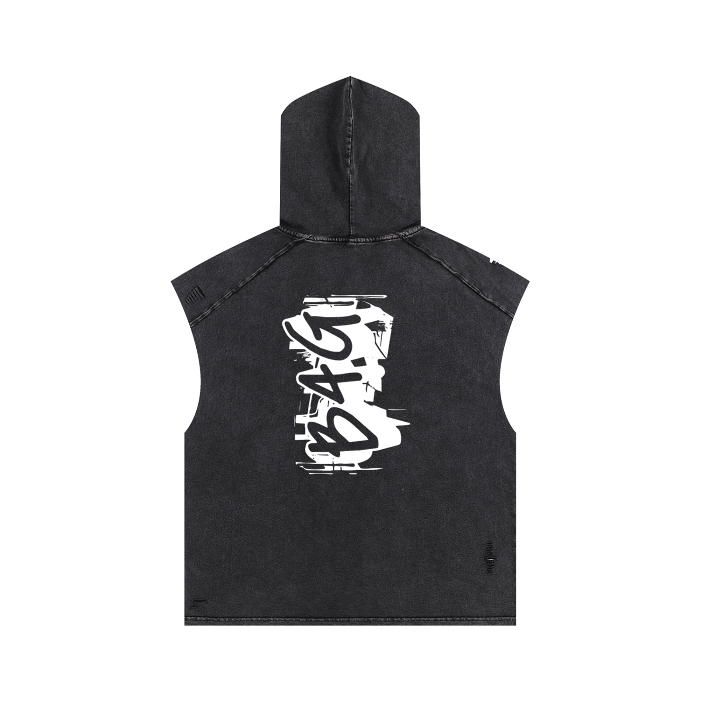 Snow Washed Boxy Hooded Tank Top